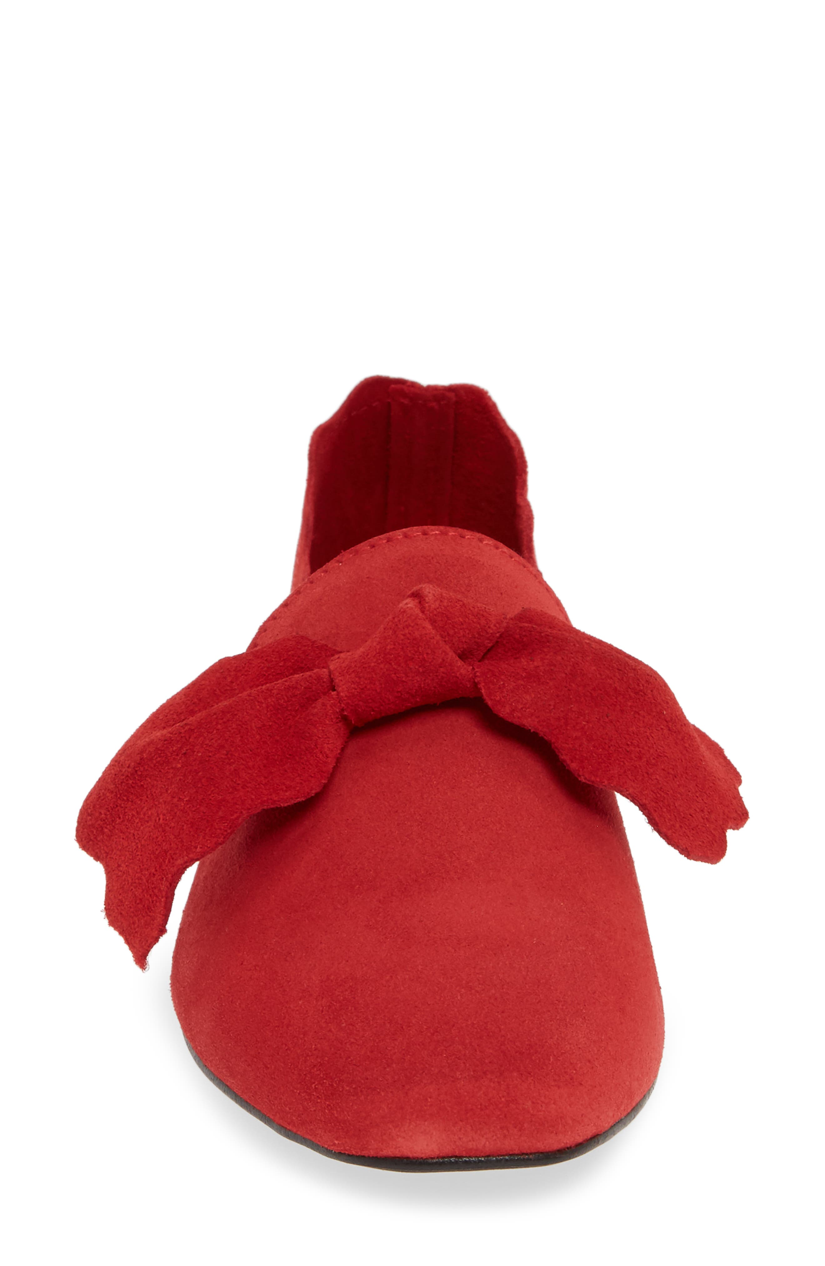 Giovana Flat, Alternate, color, RED SUEDE