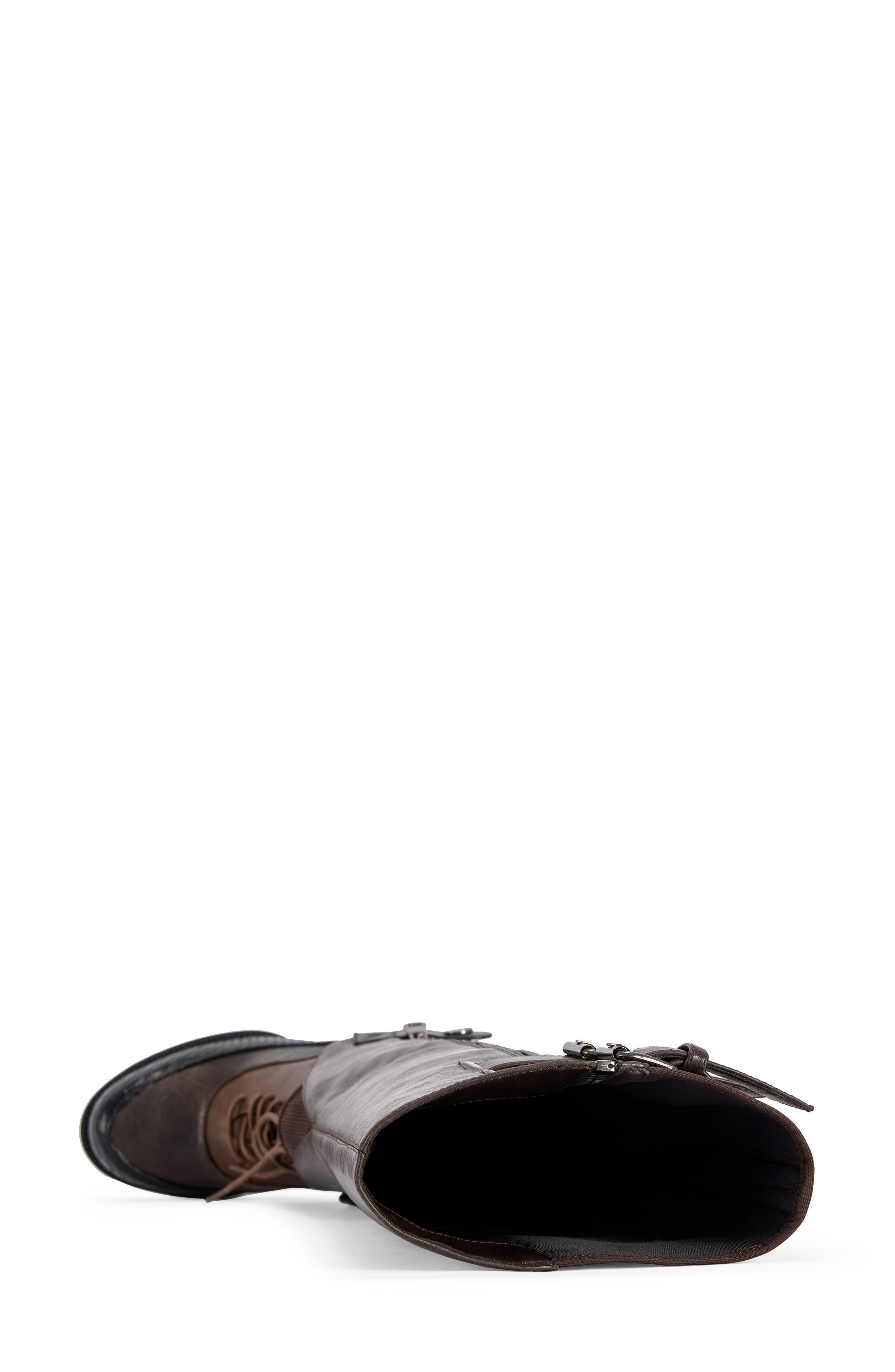 Cinder Faux Leather Knee High Boot, Alternate, color, ESPRESSO