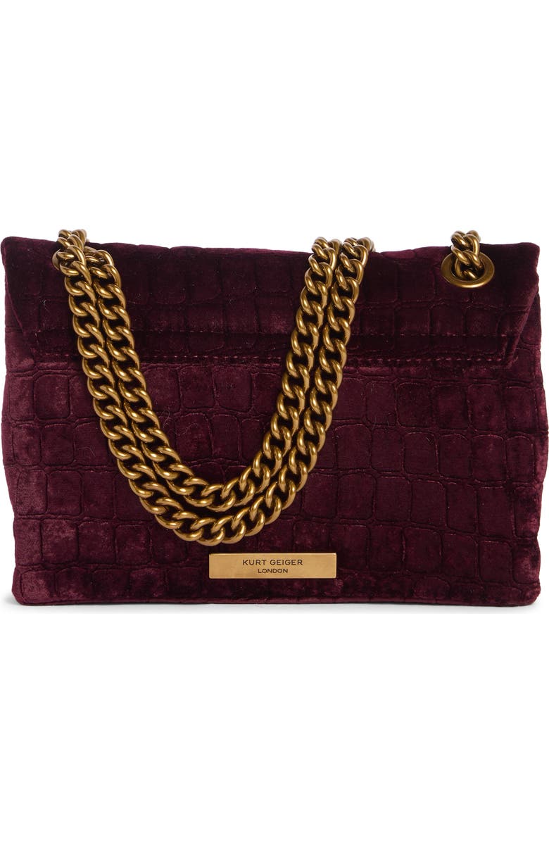 Kurt Geiger London Mini Kew Crossbody Bag, Alternate, color, Wine