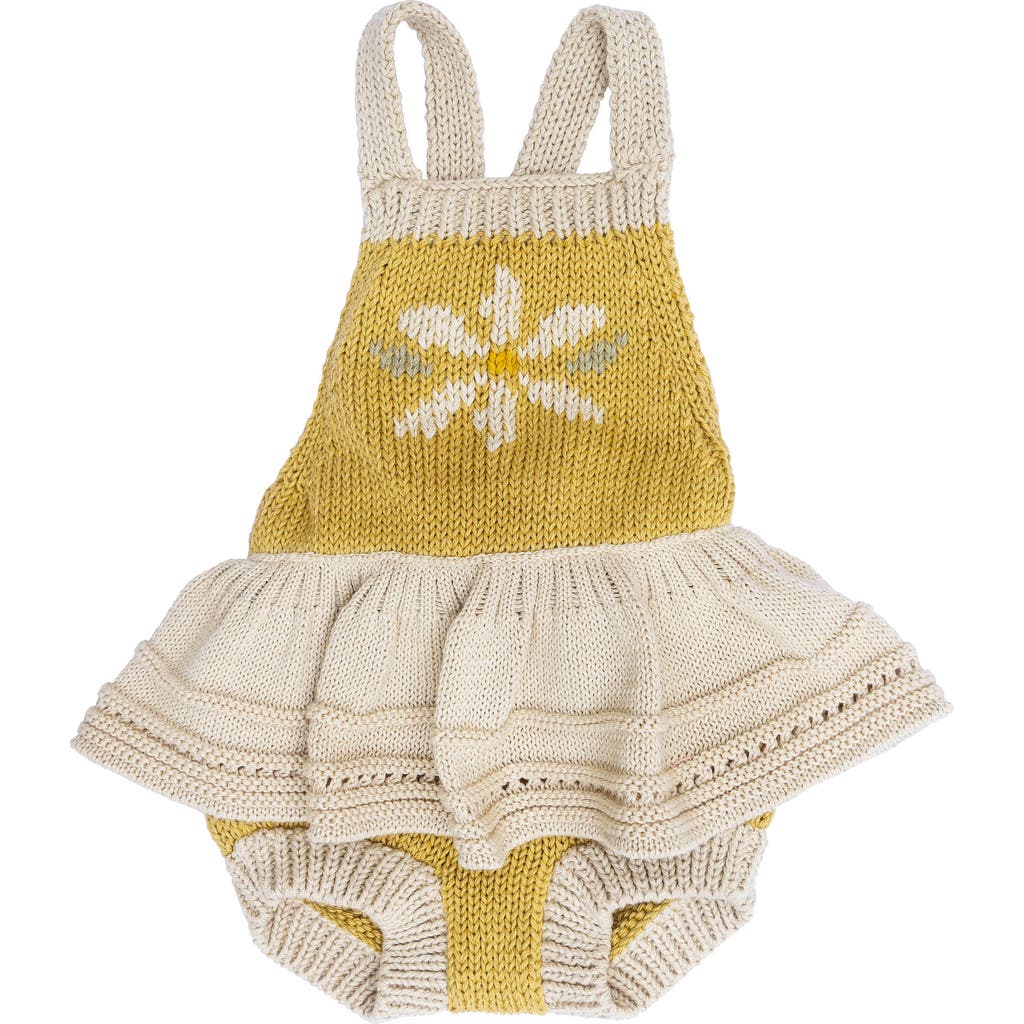 Wild Wawa Daisy Romper In Yellow