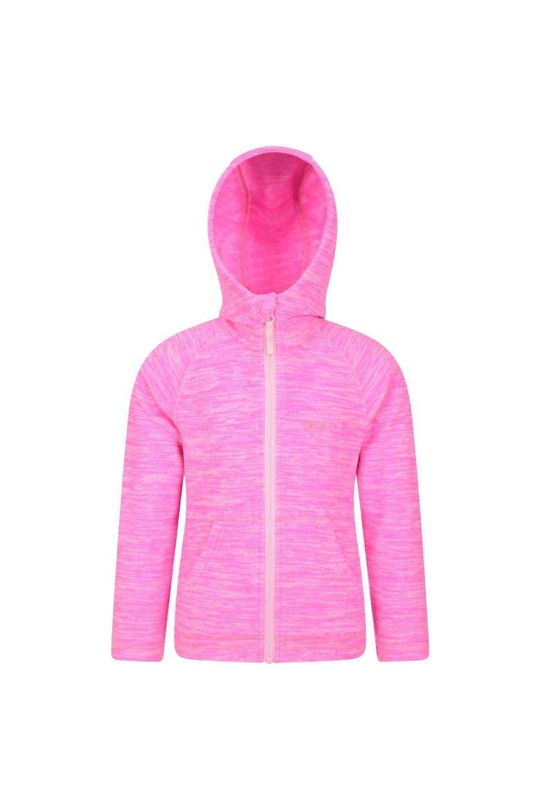 Childrens/Kids Snowdonia II Full Zip Hoodie, Main, color, Bright Pink