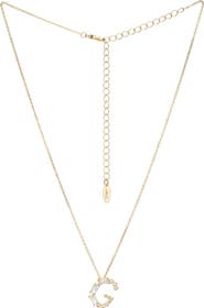 Ettika Mix Crystal Initial Pendant Necklace