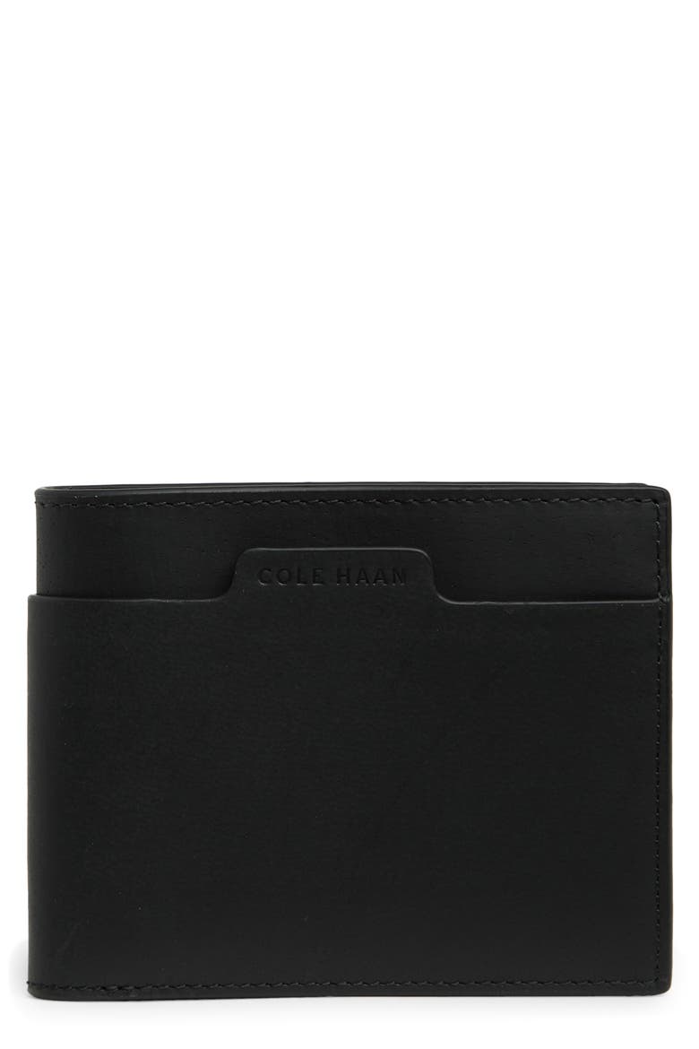 Diamond Slim Bifold Wallet, Main, color, BLACK