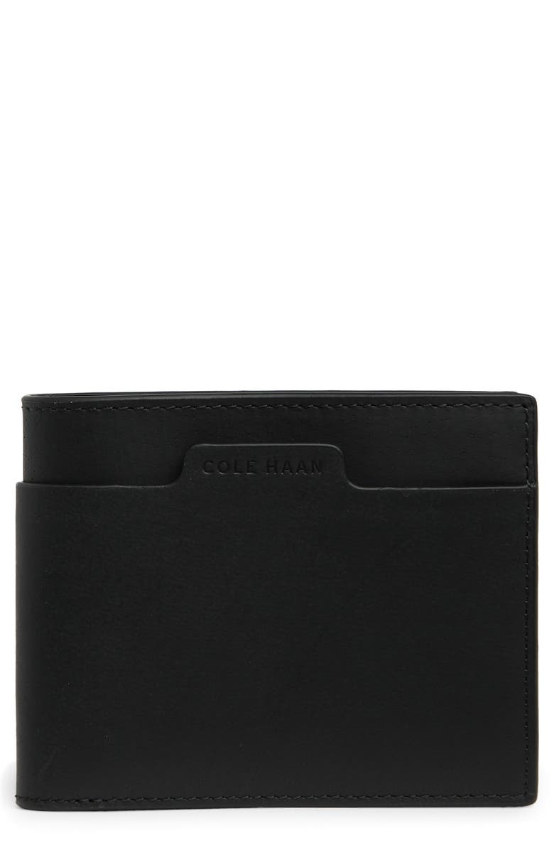 Cole Haan Diamond Slim Bifold Wallet, Main, color, Black