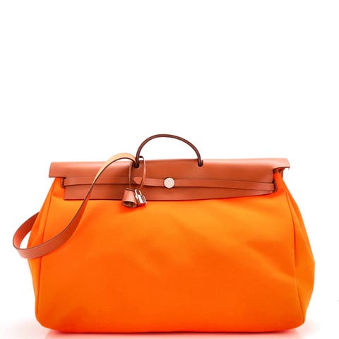 Herbag Zip Leather and Toile 50