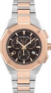 FERRAGAMO Edge Chronograph Two-Tone Bracelet Watch, 42mm
