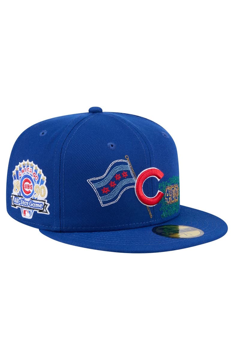 New Era Men's New Era Royal Chicago Cubs State Stitch 59FIFTY Fitted Hat, Main, color, Royal