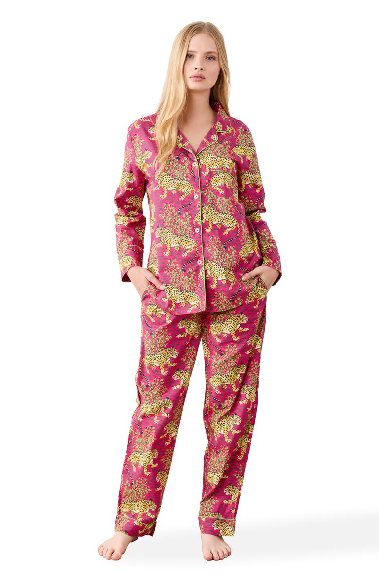 Printfresh Long PJ Set, Main, color, Hot Pink