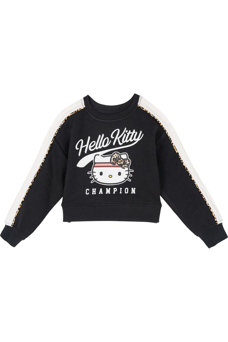 3-Piece Sweatshirt and Leggings Set, Alternate, color, Hello Kitty Leopard
