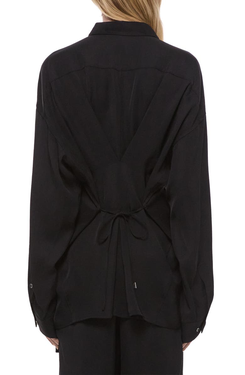 Helmut Lang Cinched Long Sleeve Shirt, Alternate, color, 