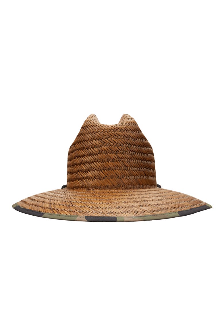Tides Camo Print Straw Hat, Alternate, color, CAMO
