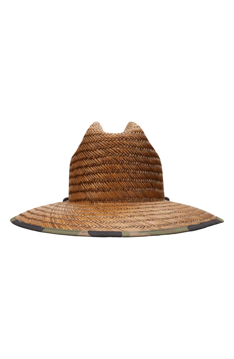 Billabong Tides Camo Print Straw Hat, Alternate, color, 