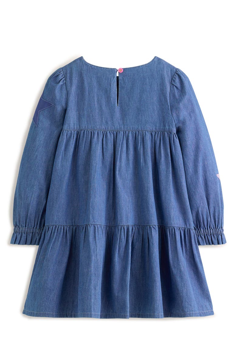 Mini Boden Kids' Betsy Tiered Cotton Dress, Alternate, color, 