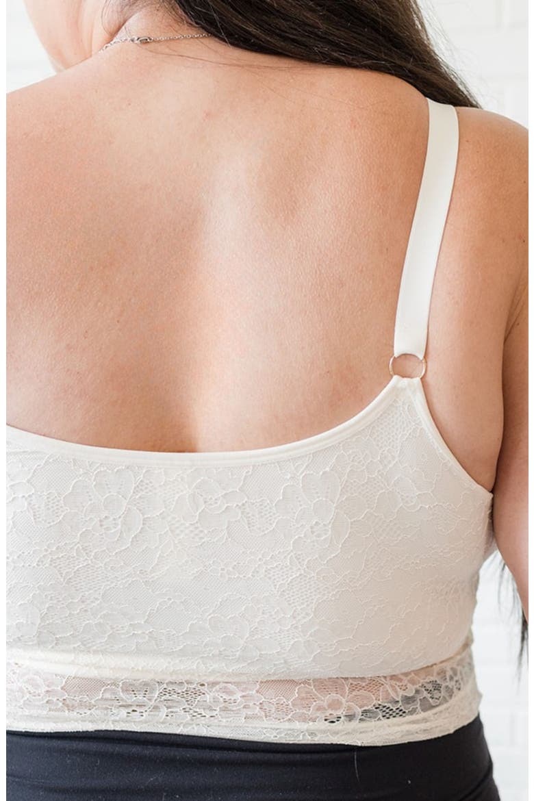 Amelia Pumping and Nursing Crop Cami, Alternate, color, Cream