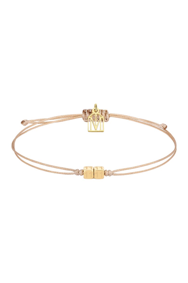 Thread of Divine Guidance 1111 bracelet, Main, color, Yellow Gold