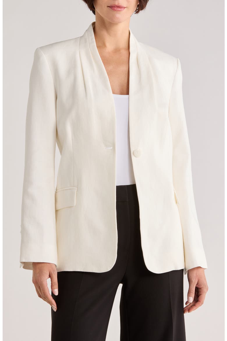 New Dinner Linen Jacket, Main, color, IVOIRE