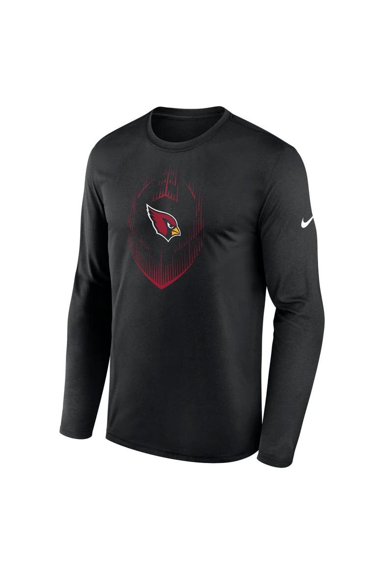 Men's Nike Black Arizona Cardinals Legend Icon Long Sleeve T-Shirt, Alternate, color, Black