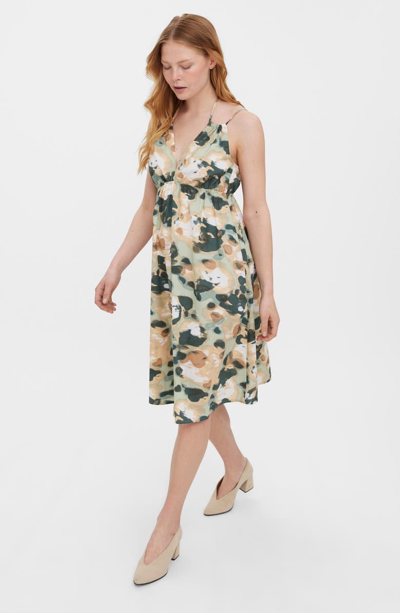 VERO MODA Joa Cotton Halter Dress, Alternate, color,