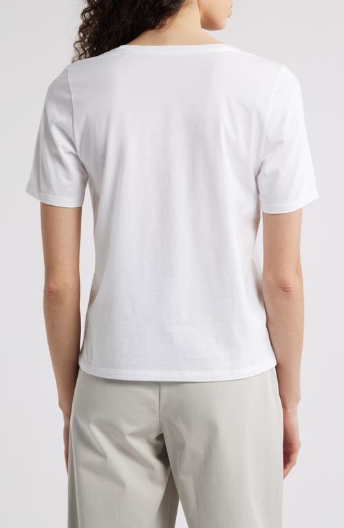 Eileen Fisher Organic Cotton Crewneck T-shirt In White