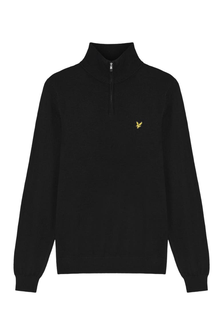Golf Quarter Zip Merino Sweater, Alternate, color, Jet Black