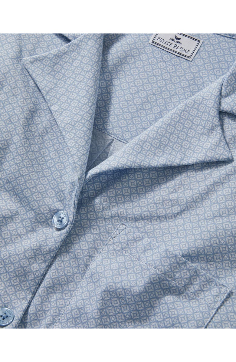 Petite Plume Olivia Pima Cotton Short Pajamas, Alternate, color, Blue