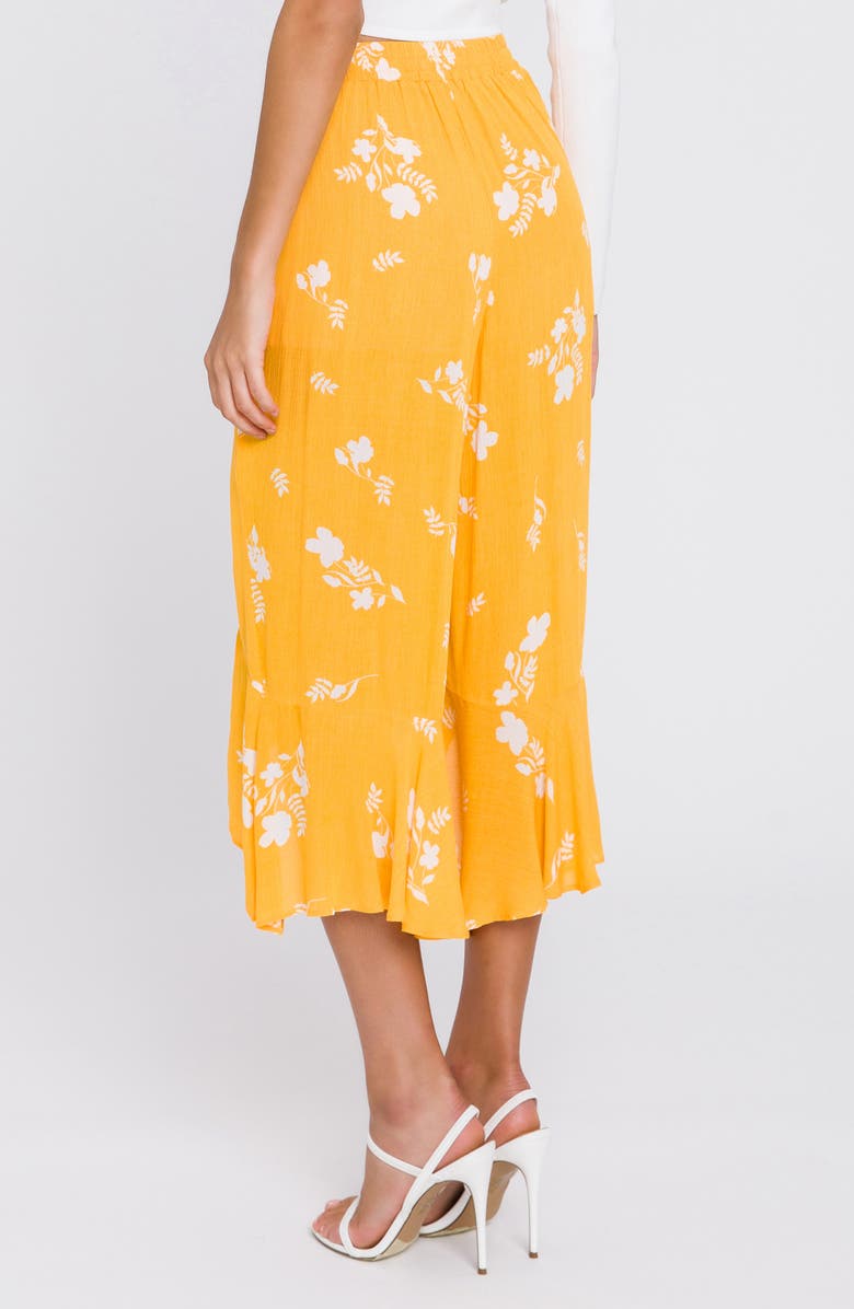 Free the Roses Joyce Tie Waist Culottes, Alternate, color, 