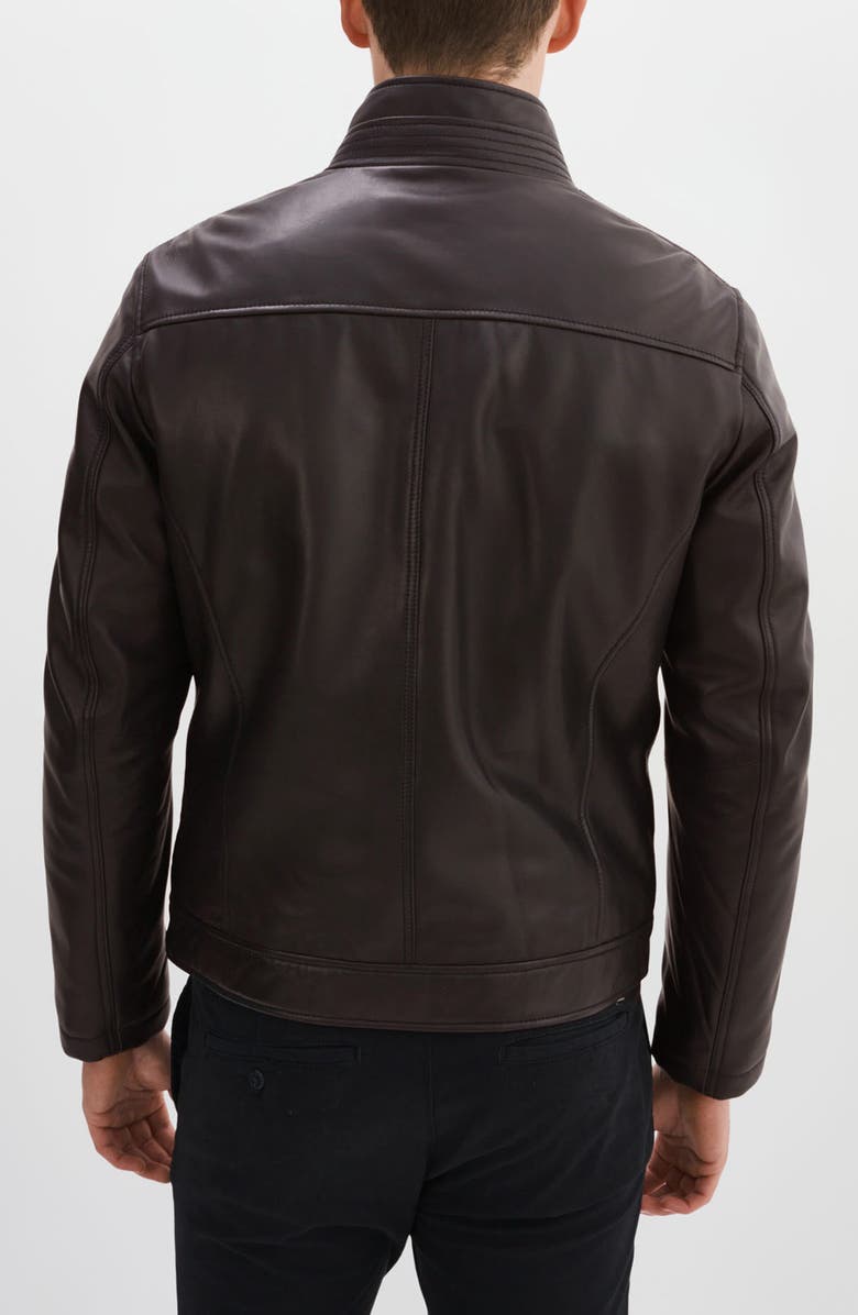 REGENCY Leather Bomber Jacket, Alternate, color, Dark Brown