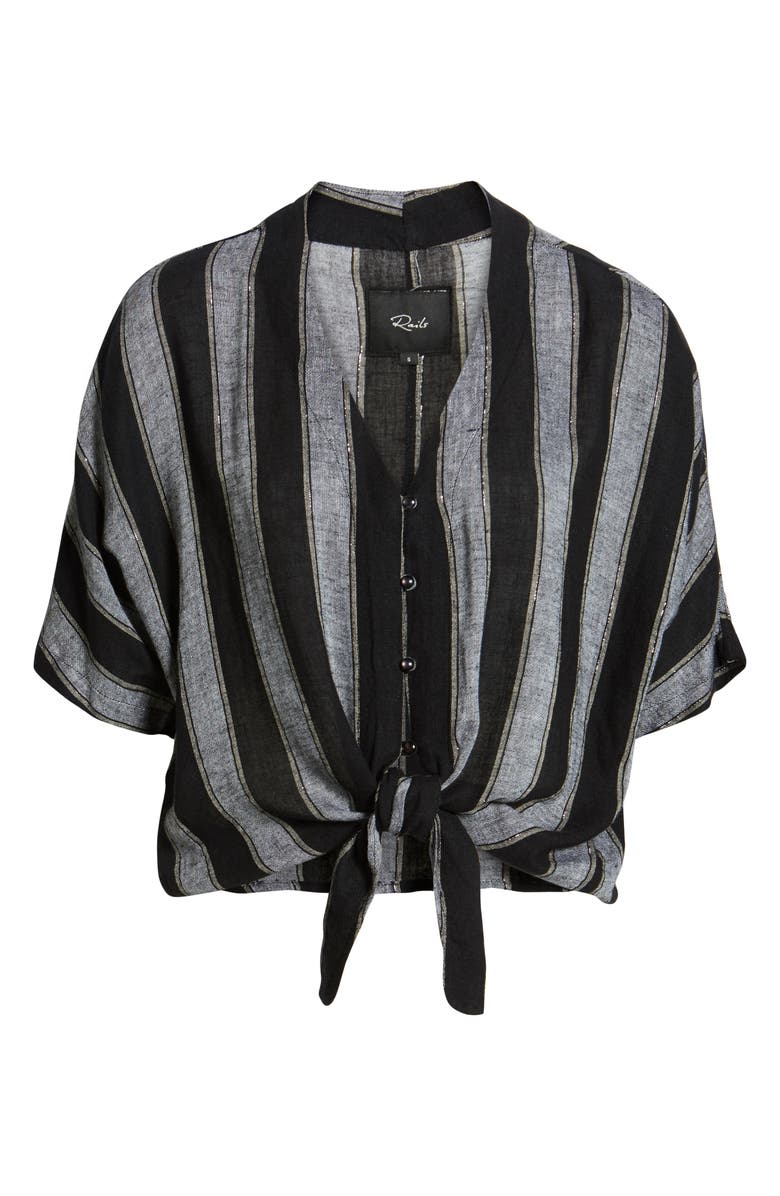 Rails Thea Tie Hem Shirt, Alternate, color, 