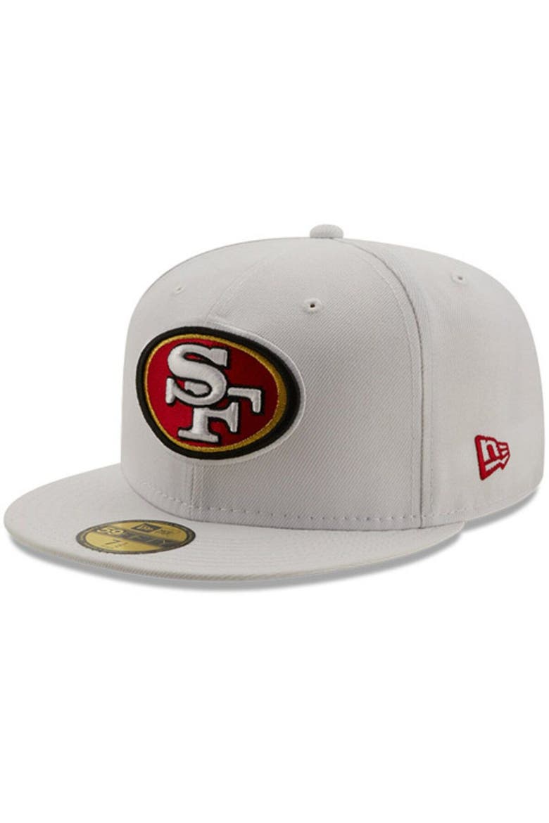 Men's New Era White San Francisco 49ers 1999 Pro Bowl Patch Red Undervisor 59FIFY Fitted Hat, Alternate, color, White