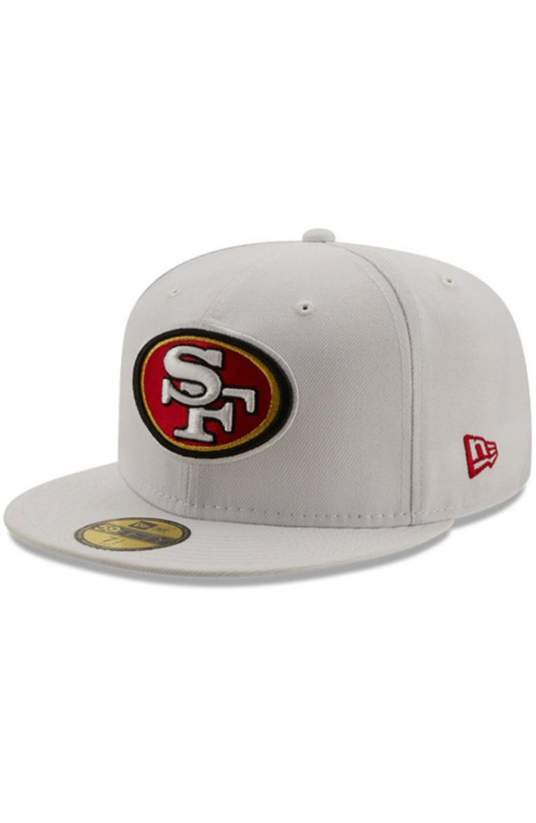 New Era Men's New Era White San Francisco 49ers 1999 Pro Bowl Patch Red Undervisor 59FIFY Fitted Hat, Alternate, color, 