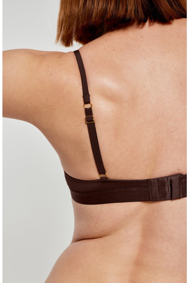 Zero-G Wirefree Lift Up Bra, Alternate, color, Espresso