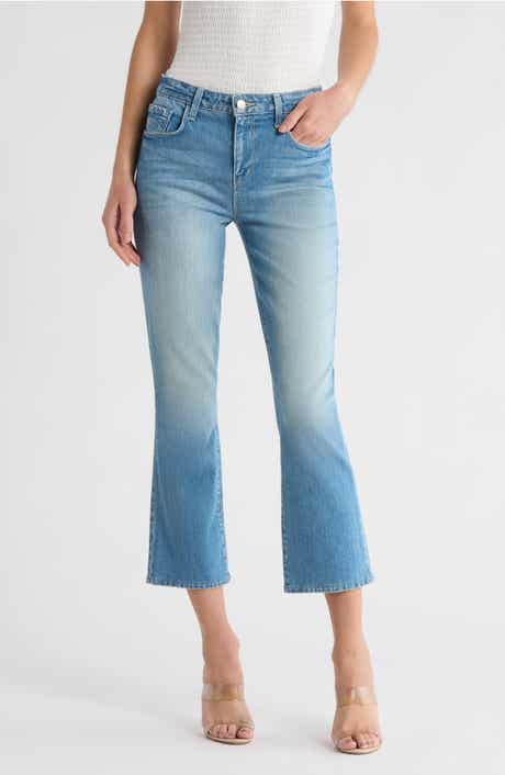 L'AGENCE Tati High Waist Crop Bootcut Jeans