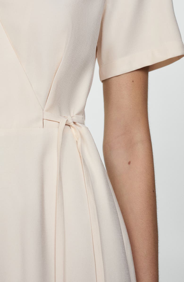 MANGO Faux Wrap Straight Leg Jumpsuit, Alternate, color, 