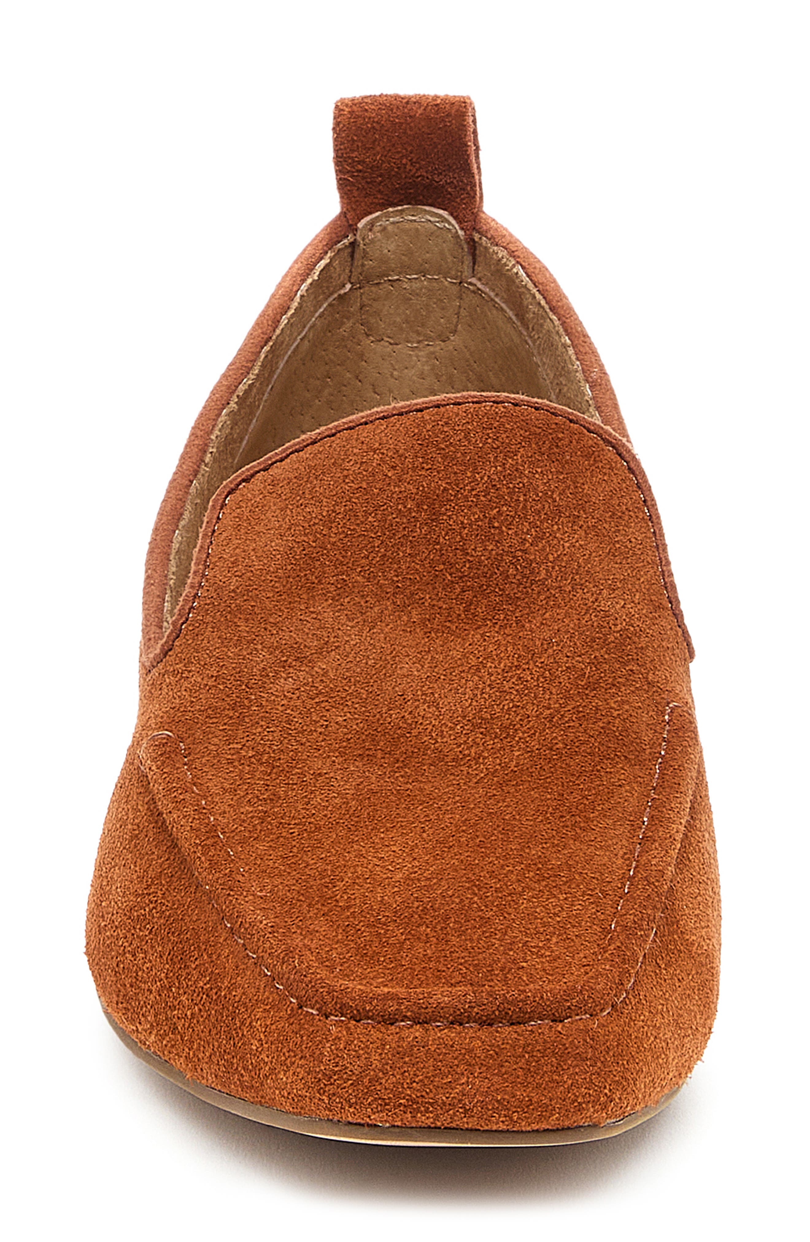 Kelsi Dagger Brooklyn Finley Square Toe Flat, Alternate, color, Caramel