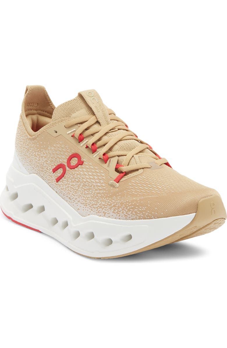 On Cloudsurfer Max Running Sneaker, Main, color, Chai/ Ivory