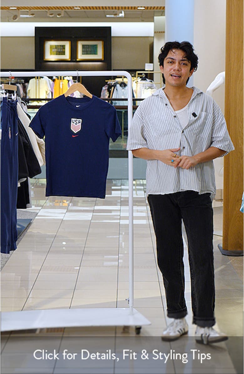Kids' USMNT Crest Cotton Graphic T-Shirt, sales video thumbnail