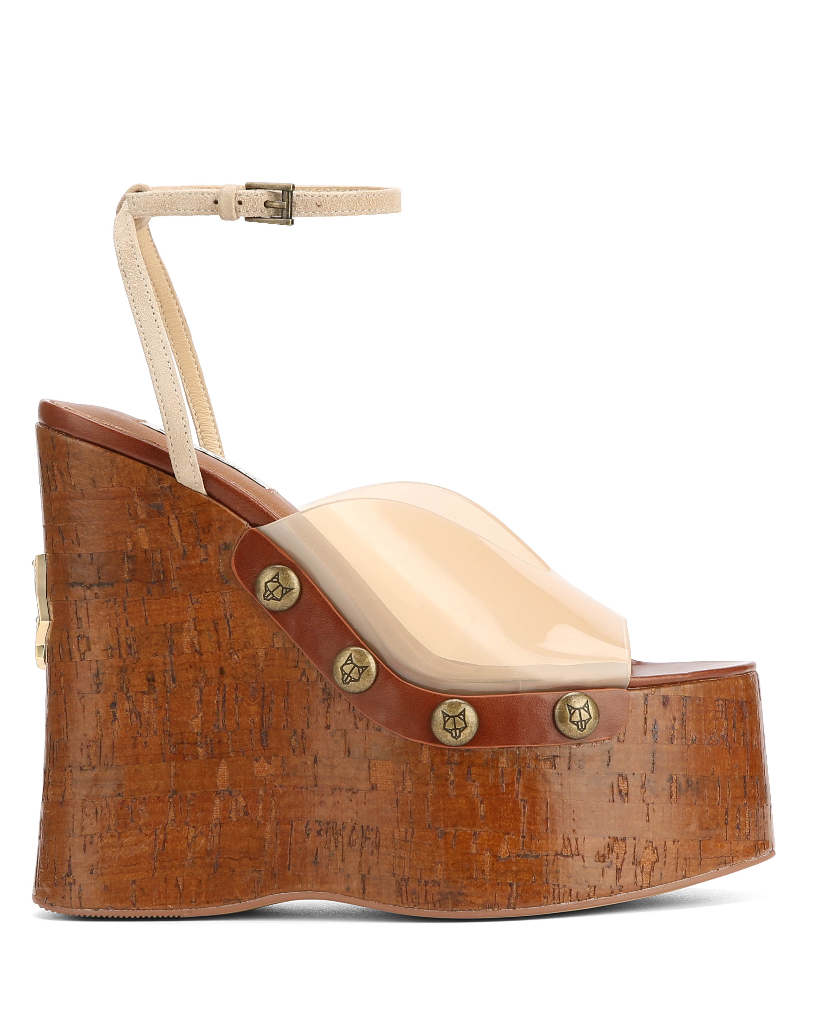 Naked Wolfe Tiger Lilly Heel, Alternate, color, Beige