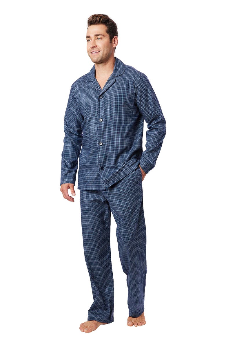 The Cat
s Pajamas Men
s Flannel Pajama Set, Main, color, Lisbon