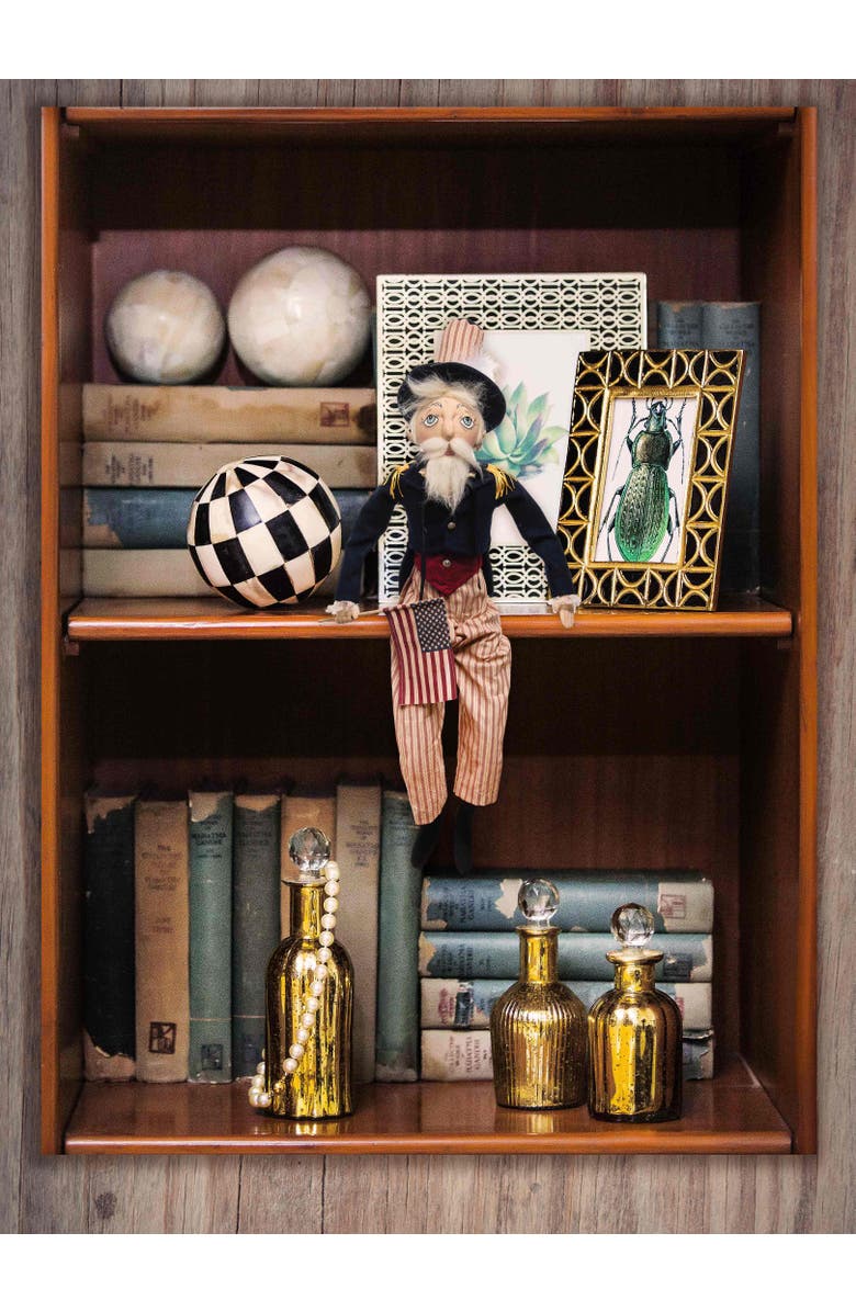 Gallerie II Uncle Sam Joe Spencer Gathered Traditions Art Doll Figure, Alternate, color, Blue