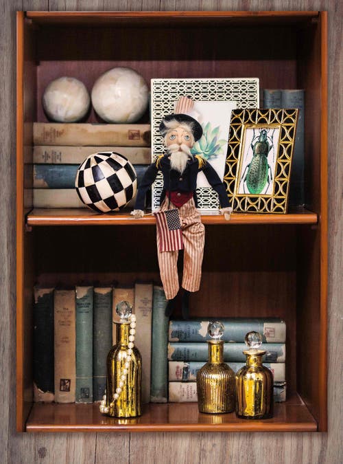 Gallerie Ii Uncle Sam Joe Spencer Gathered Traditions Art Doll Figure In Multi