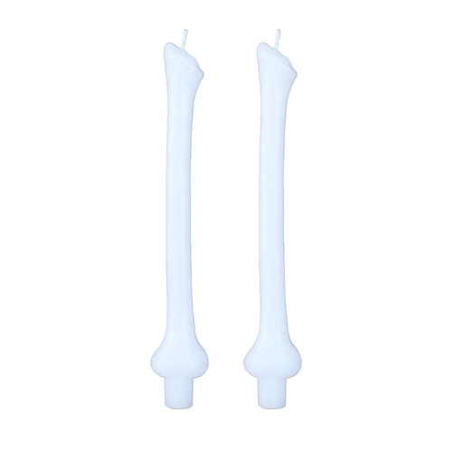 Jollity & Co . Bone Taper Candle Set In Multi