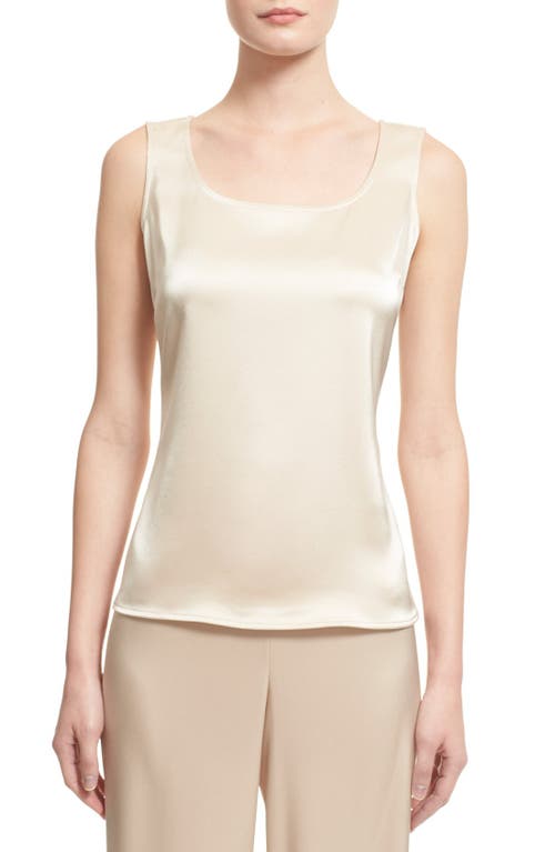 St John St. John Collection Liquid Satin Tank In Neutral