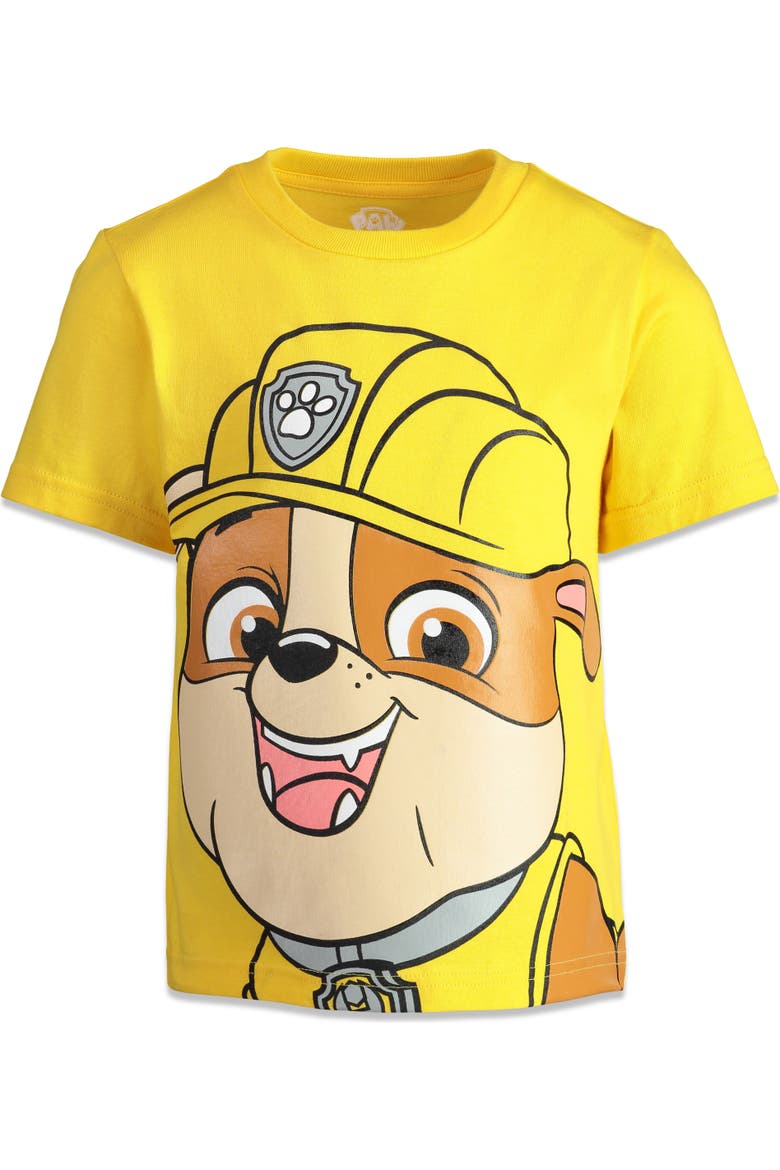 Paw Patrol 4-Pack Short Sleeve T-Shirts, Alternate, color, Blue Red Yellow Green