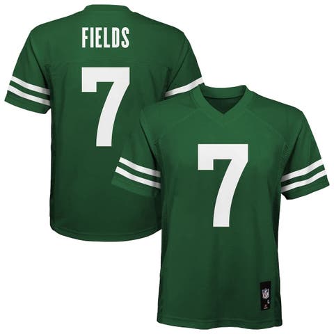 Youth Nike Justin Fields Legacy Green New York Jets Replica Player Jersey