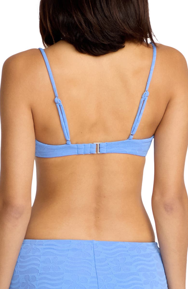 Volcom Coco Crop Biikini Top, Alternate, color, Light Blue Acid