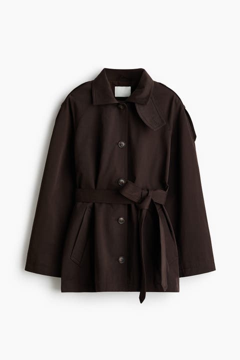 Belted Twill Coat