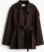 H&M Belted Twill Coat