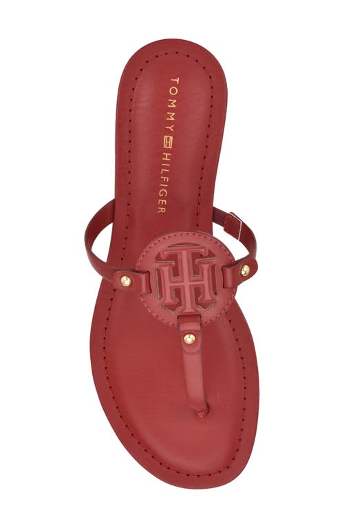 Tommy Hilfiger Litzy Flip Flop In Red