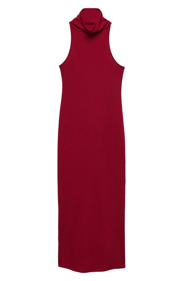 MANGO Turtleneck Sleeveless Midi Dress, Alternate, color,