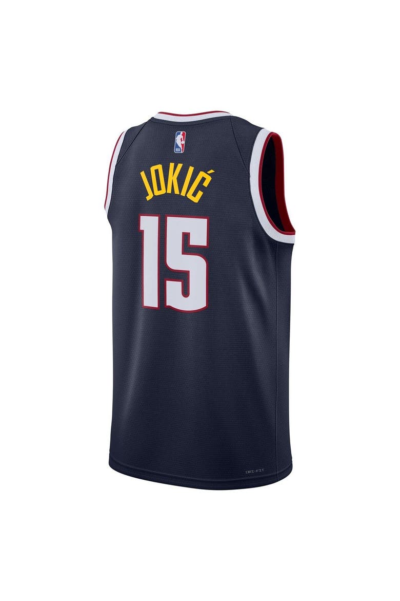 Unisex Nike Nikola Jokic Navy Denver Nuggets Swingman Jersey - Icon Edition, Alternate, color, Navy